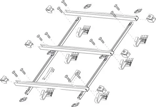 Bosch Zubehör Flachkollektoren FKA 38-16 Aufdach Grundset senkrecht, 7735600575, Artikel in Kategorie